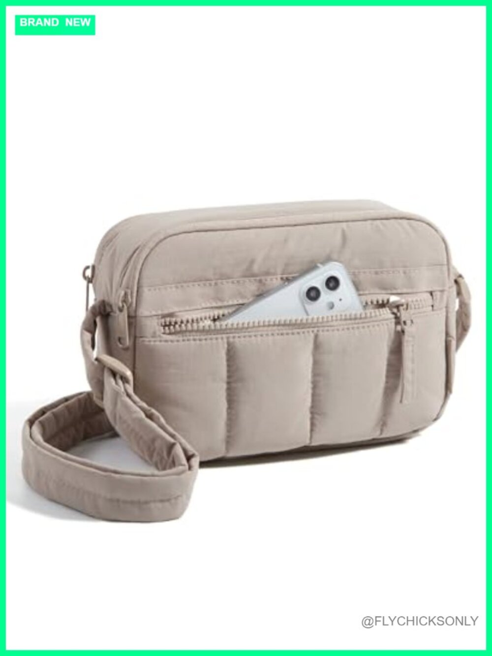 BAGSMART Crossbody Purse RFID Blocking Nylon Travel Handbag Mini